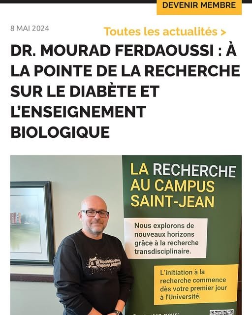 The Ferdaousi Lab team outside the Alberta Diabetes Institute